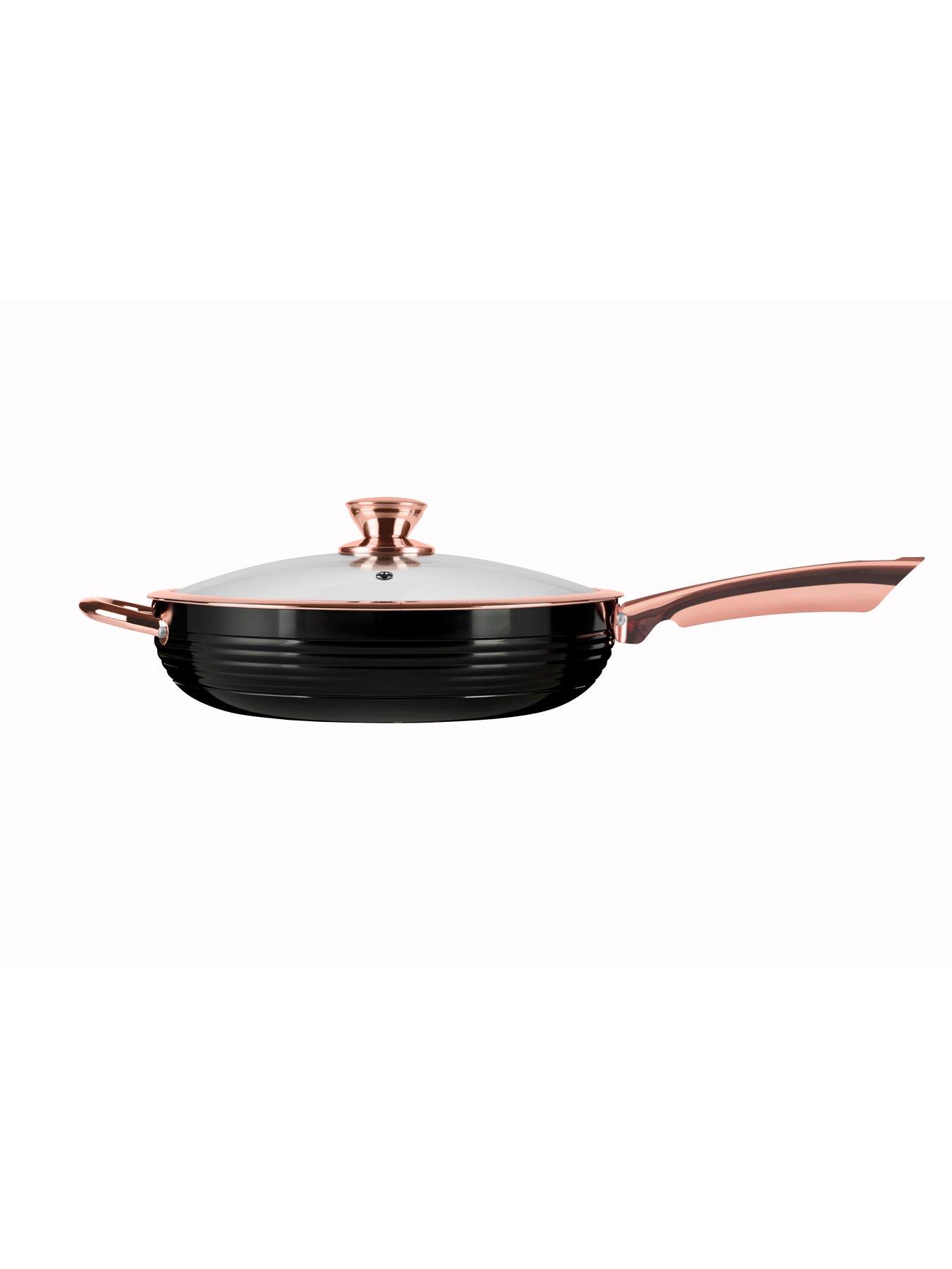 Image 3 of 4 of Tower Linear Rose Gold 28 cm Saut&eacute; Pan in Black