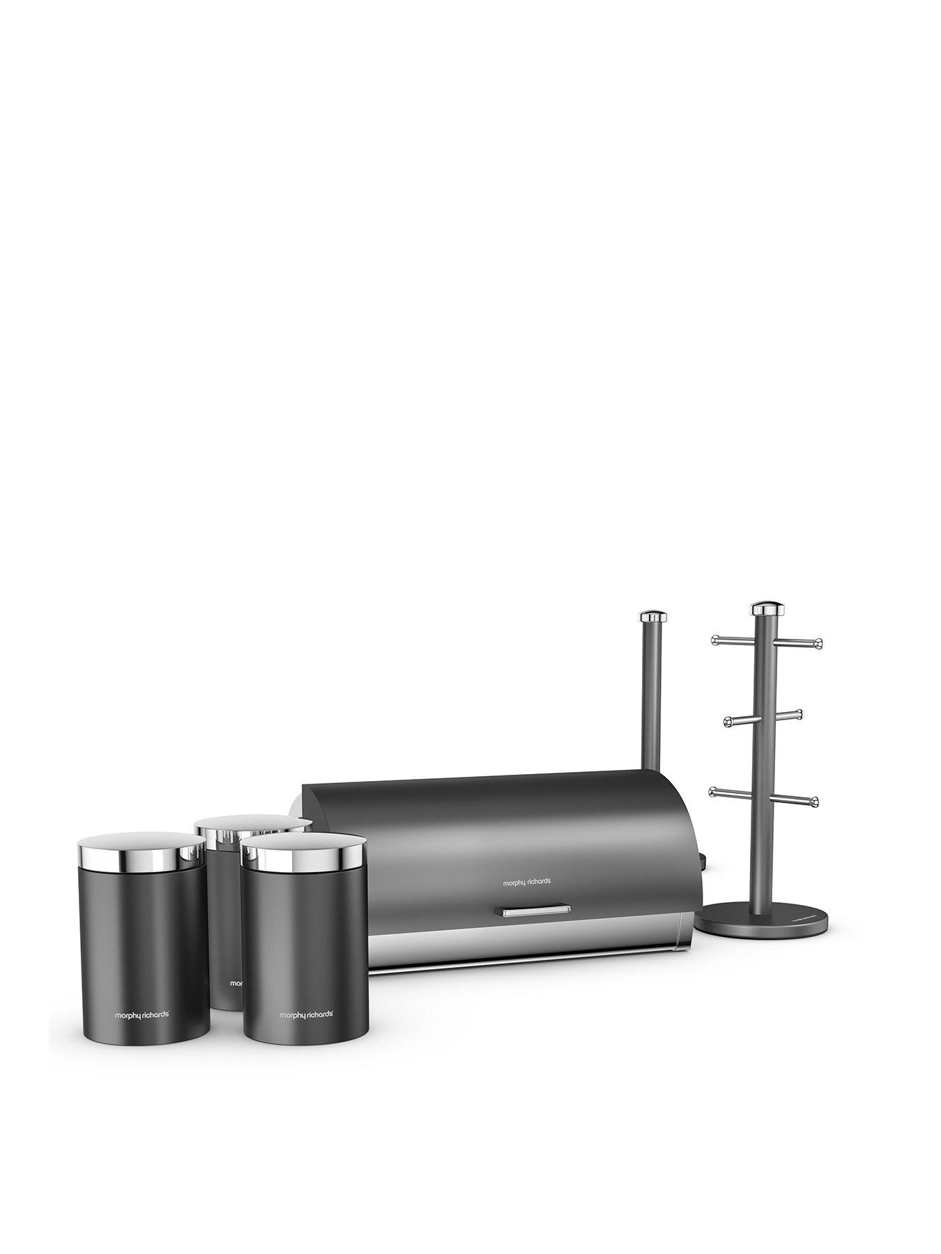 Product photograph of Morphy Richards Accents 6-piece Storage Set Ndash Titanium from very.co.uk