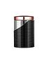 image of tower-linear-rose-gold-set-of-3-storage-canisters-ndash-black