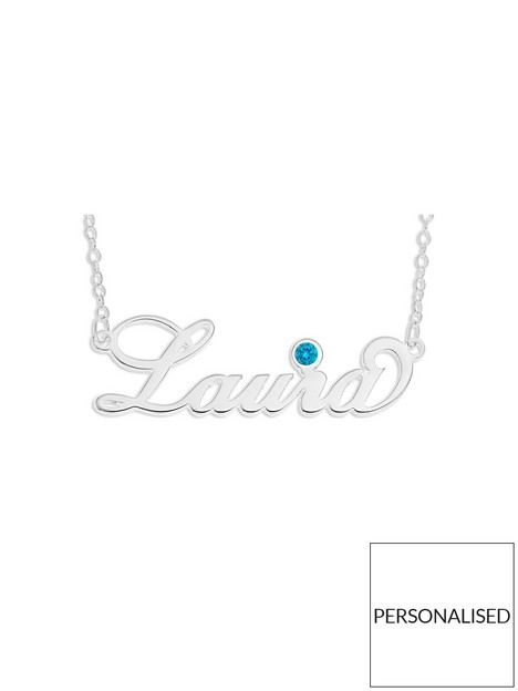 the-love-silver-collection-sterling-silver-personalised-birthstone-necklace