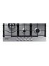  image of samsung-na75j3030aseu-75cmnbsp5-burner-gas-hob-with-cast-iron-grates-stainless-steel