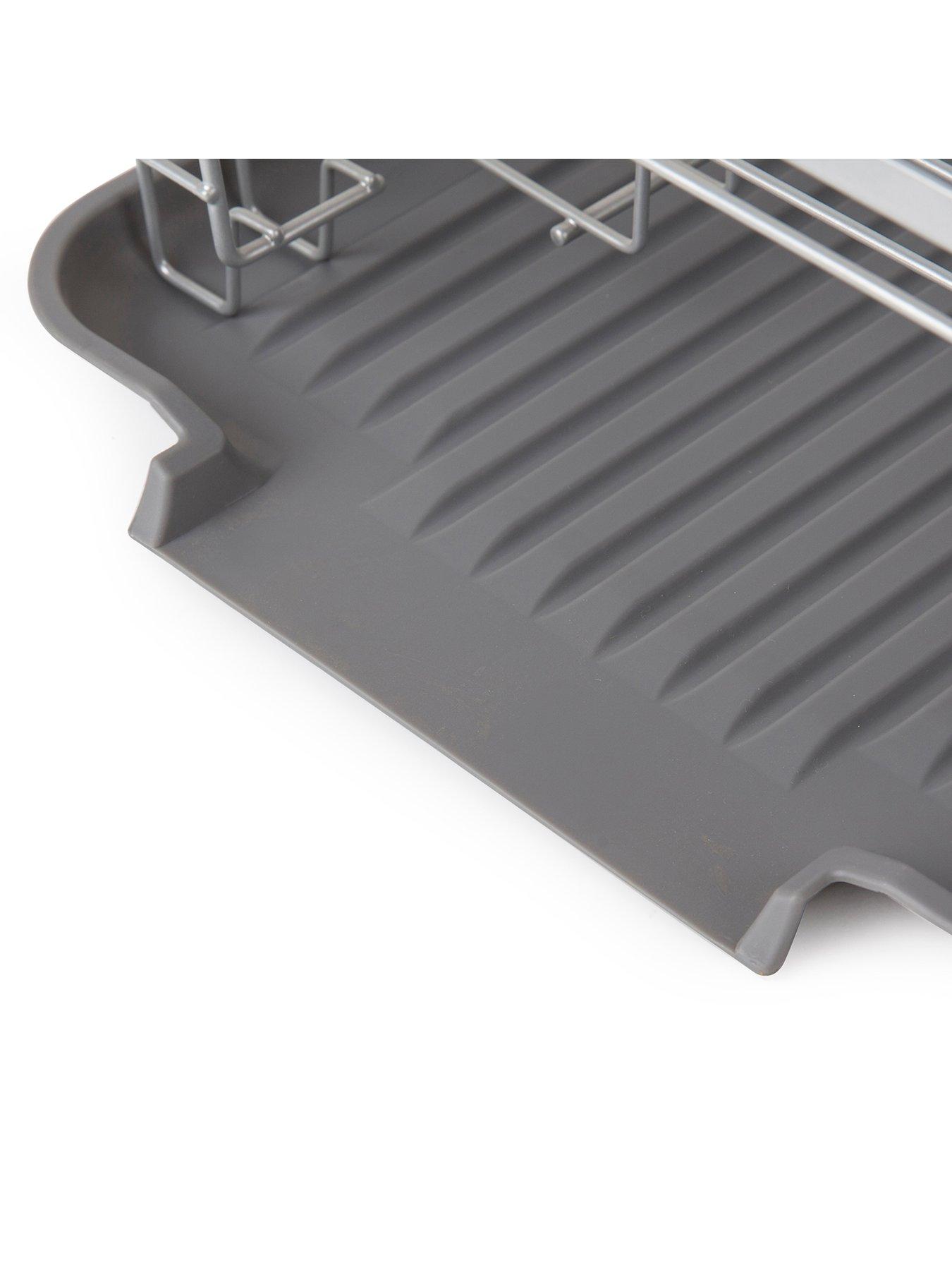 Image 3 of 6 of Tower Compact Dish Rack with Cutlery Holder &ndash; Grey
