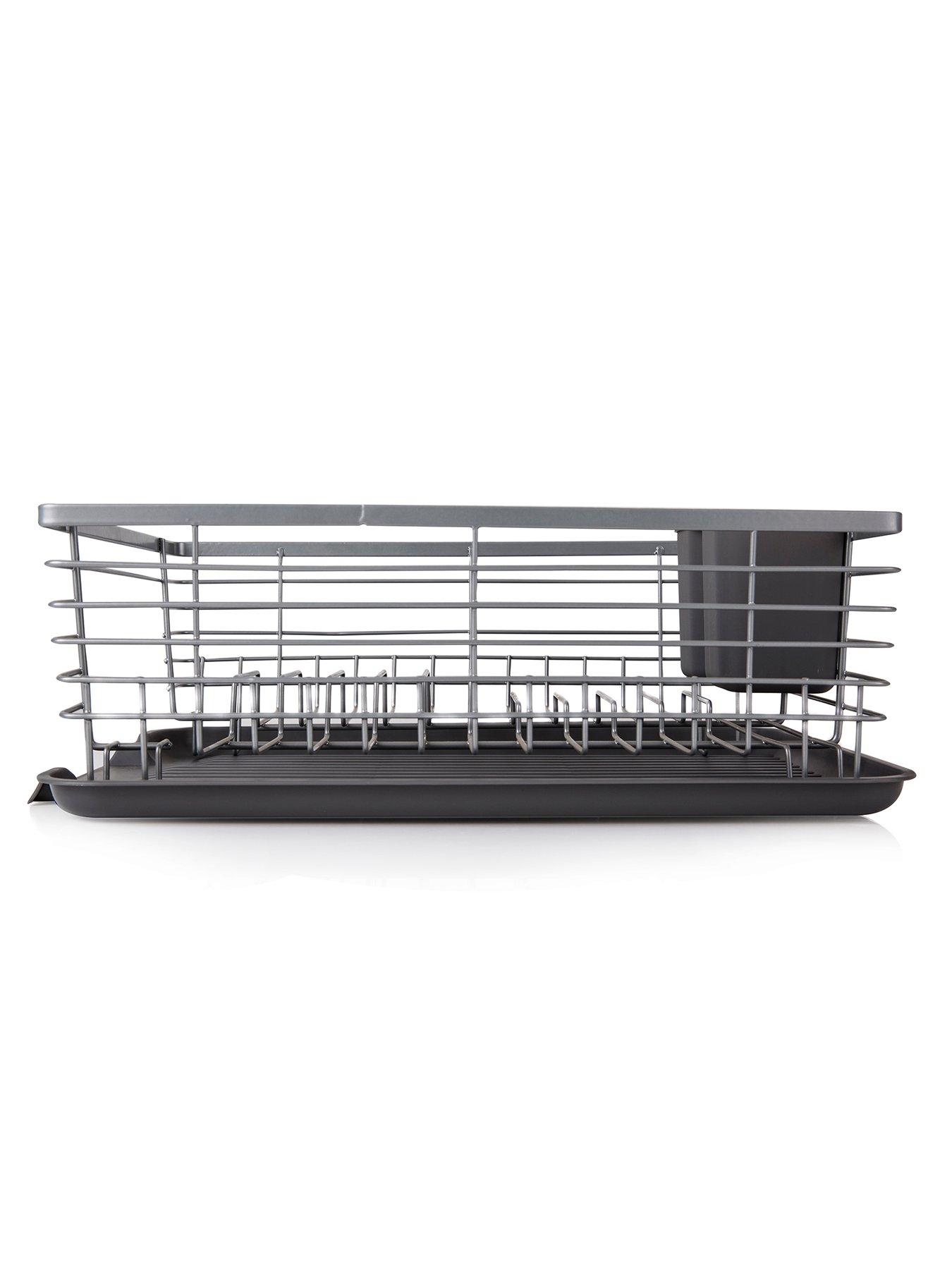 Image 5 of 6 of Tower Compact Dish Rack with Cutlery Holder &ndash; Grey