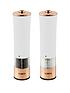  image of tower-rose-gold-electric-salt-and-pepper-mill-ndash-white