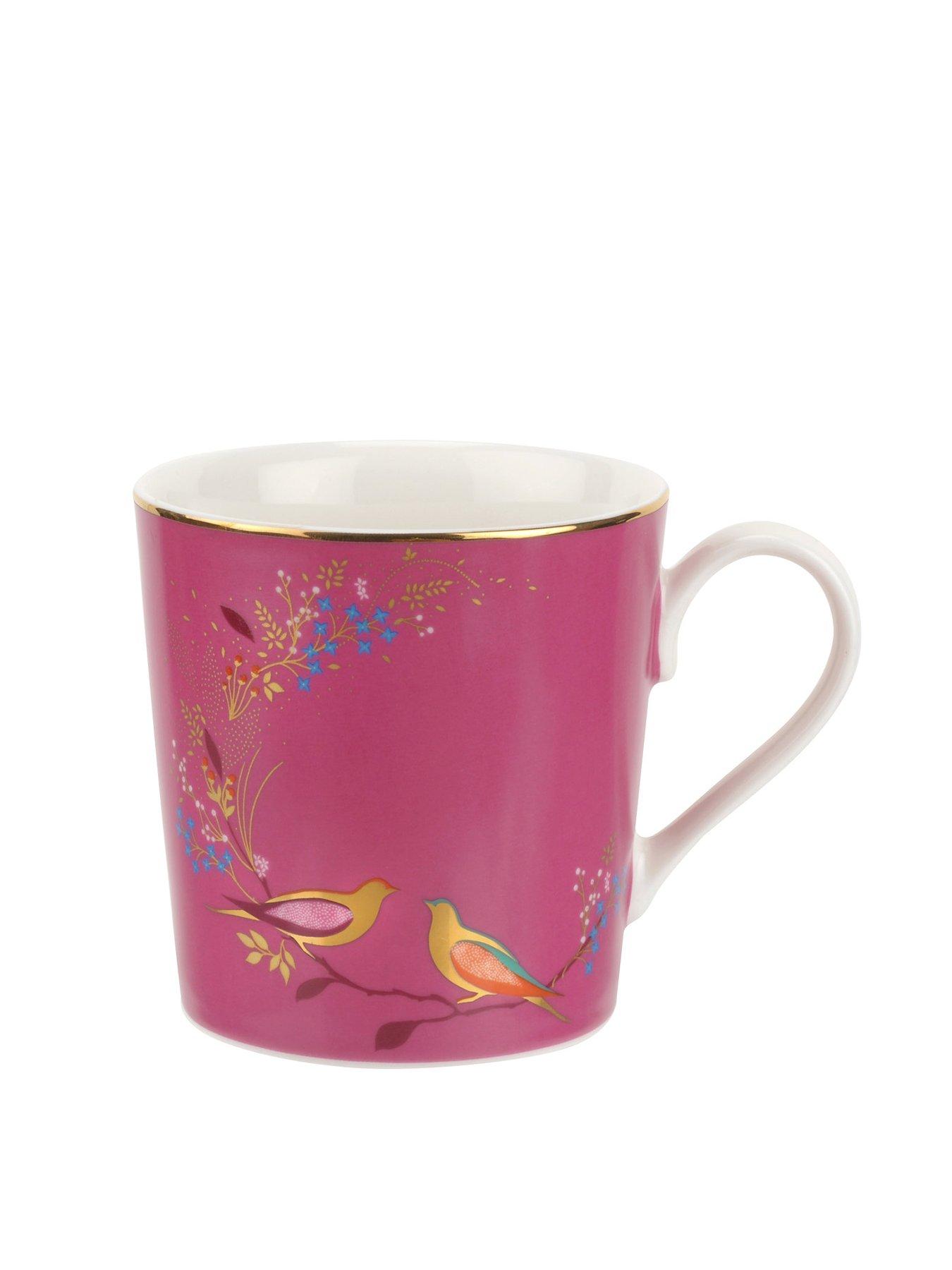 Product photograph of Sara Miller Chelsea Mug - Pink from very.co.uk
