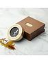  image of treat-republic-personalised-travellers-brass-compass-in-monogrammed-box