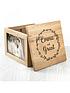  image of personalised-couples-large-photo-cube-with-wreath-design