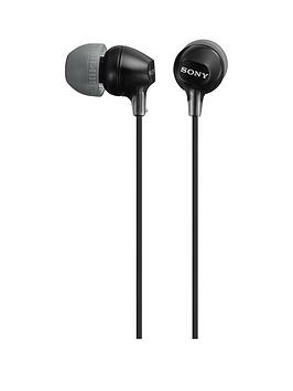 sony mdr-ex15lp in-ear headphones - black