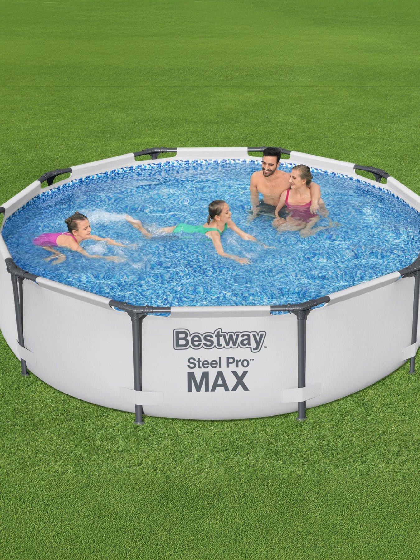 Image 1 of 5 of Bestway 10ft Steel Pro MAX Pool with Filter Pump