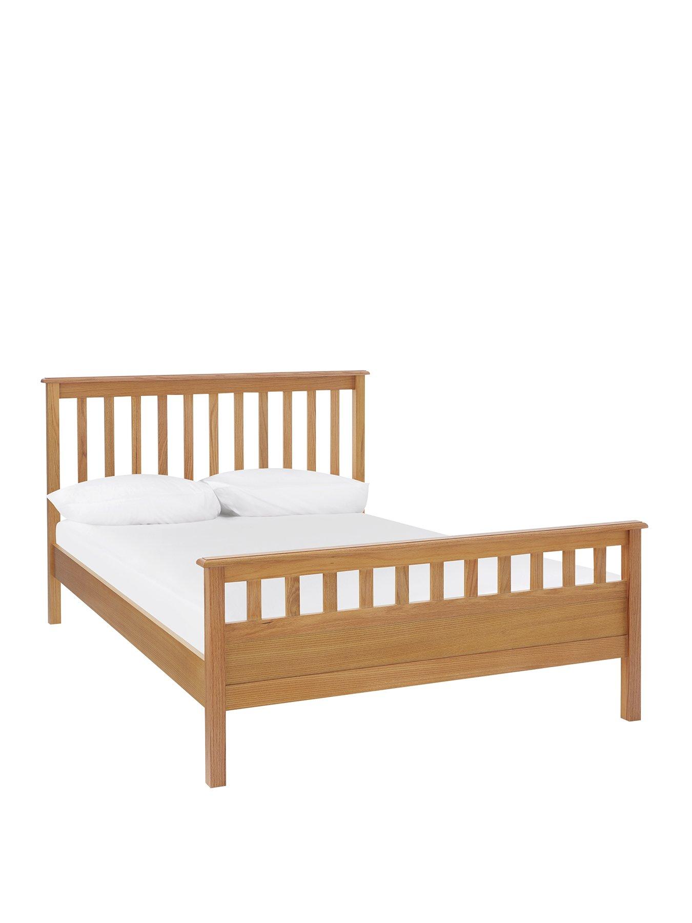 Very Home Dawson Bed Frame with Mattress Options (Buy and SAVE!) Oak