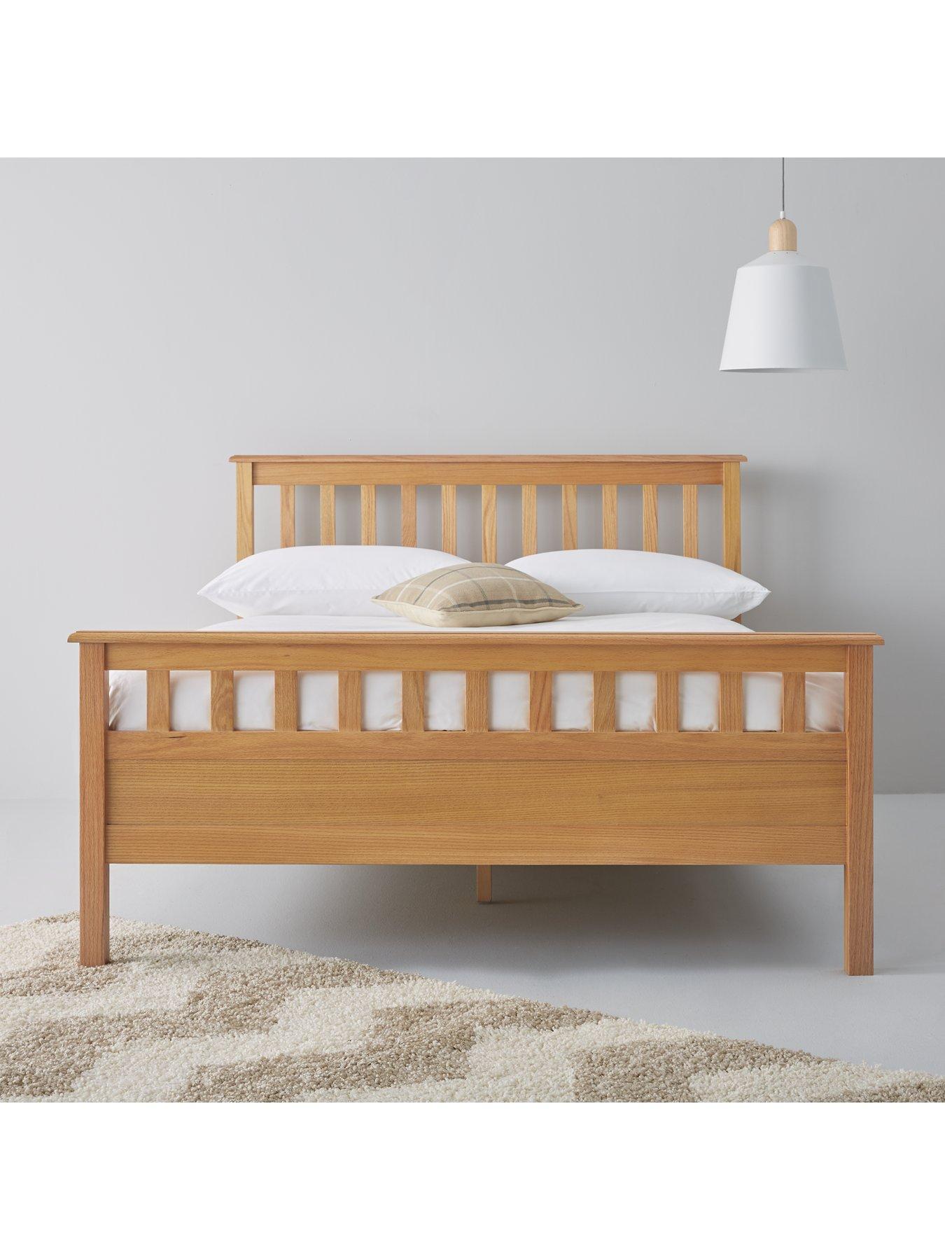 Very Home Dawson Bed Frame with Mattress Options (Buy and SAVE!) Oak