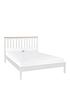  image of dawson-low-foot-end-bed-frame-with-mattress-options-buy-and-save-whiteoak-effect