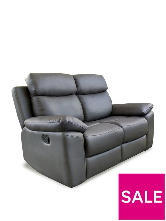 outfit image of edison-2nbspseater-luxury-faux-leather-manual-recliner-sofa