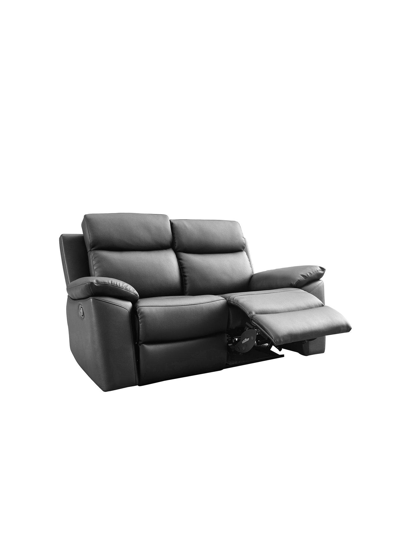 Image 5 of 6 of Edison 2&nbsp;Seater Luxury Faux Leather Manual Recliner Sofa