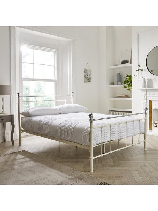 stillFront image of francesca-metal-bed-framenbspwith-mattress-options-buy-and-save