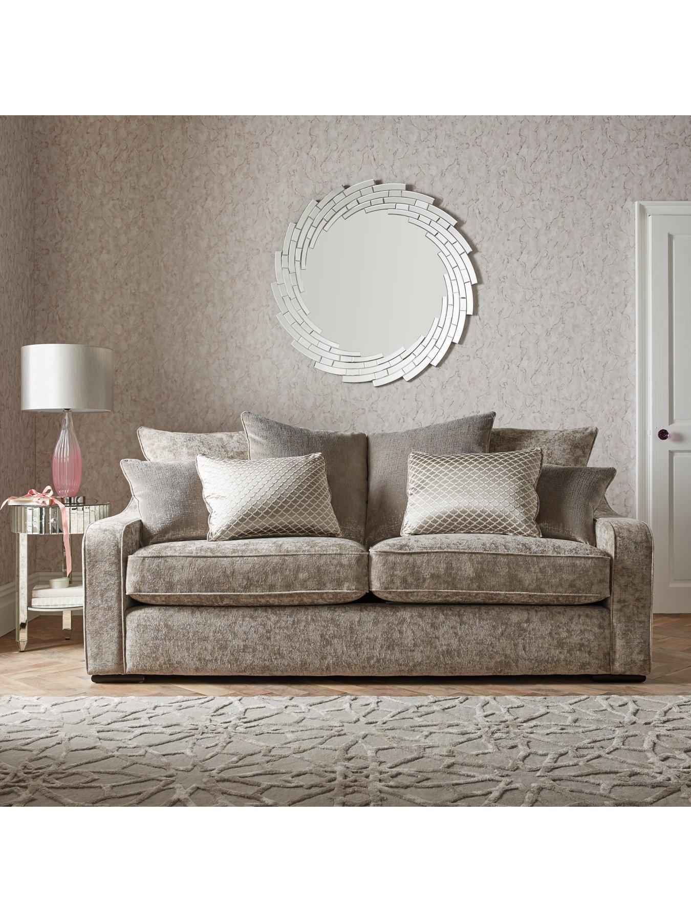 Product photograph of Very Home Mirage 3-seater Fabric Sofa from very.co.uk