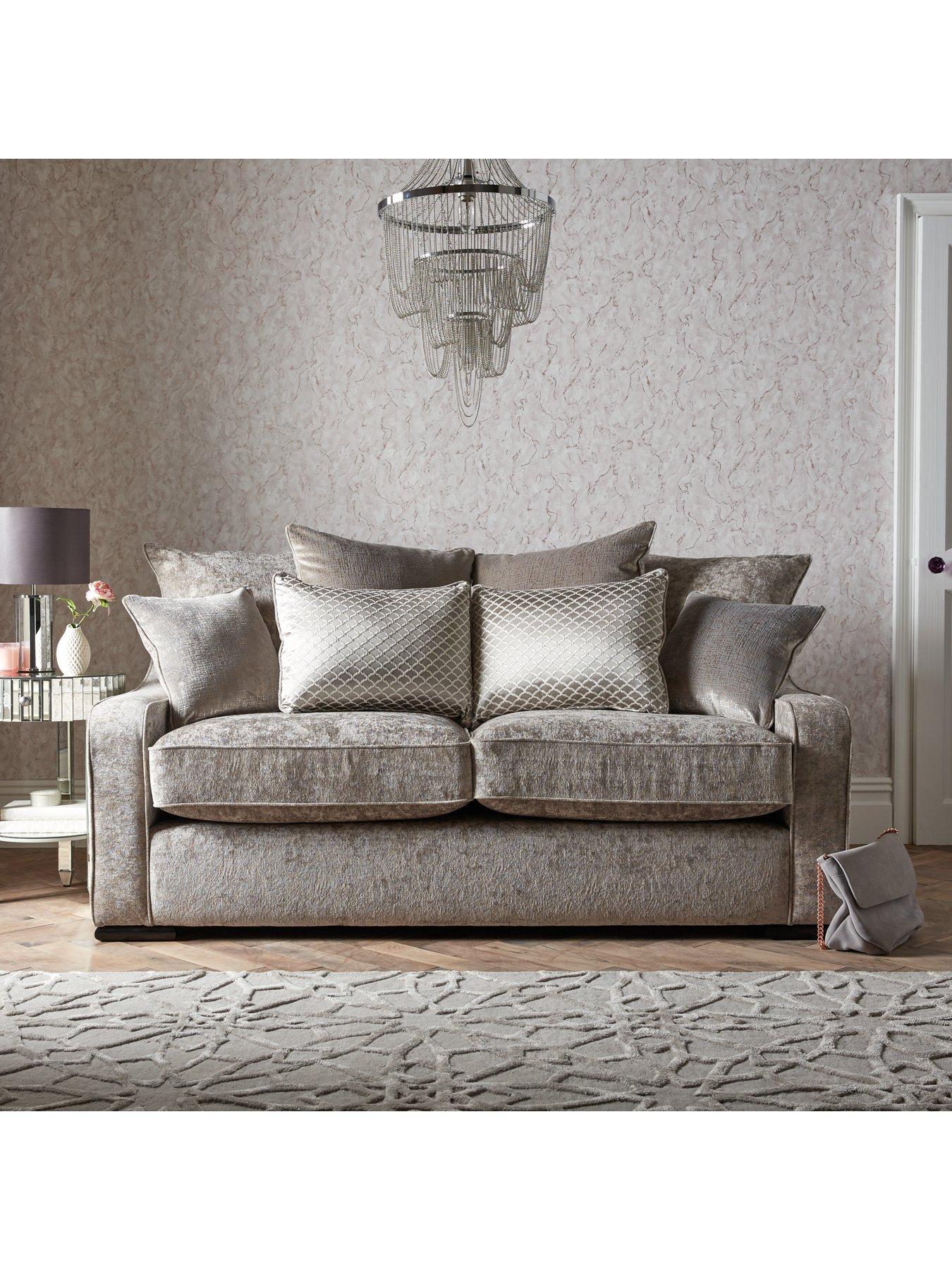 Product photograph of Very Home Mirage 2-seater Fabric Sofa from very.co.uk