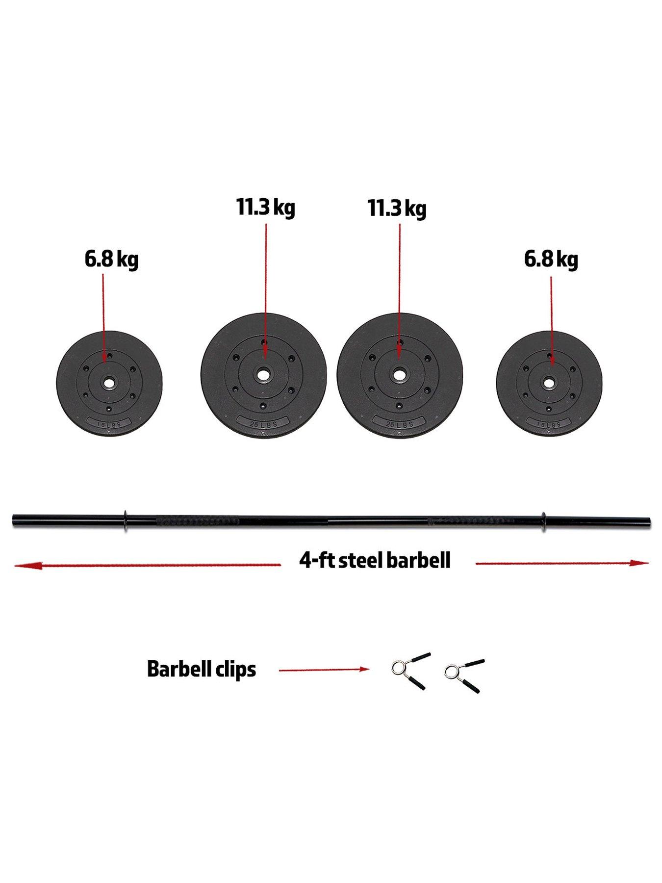 Marcy Starter Bench with 36kg Weight Set Very