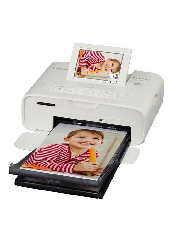 back image of canon-selphy-cp1300-compact-wifi-photo-printer-white-with-ink-and-108x-paper
