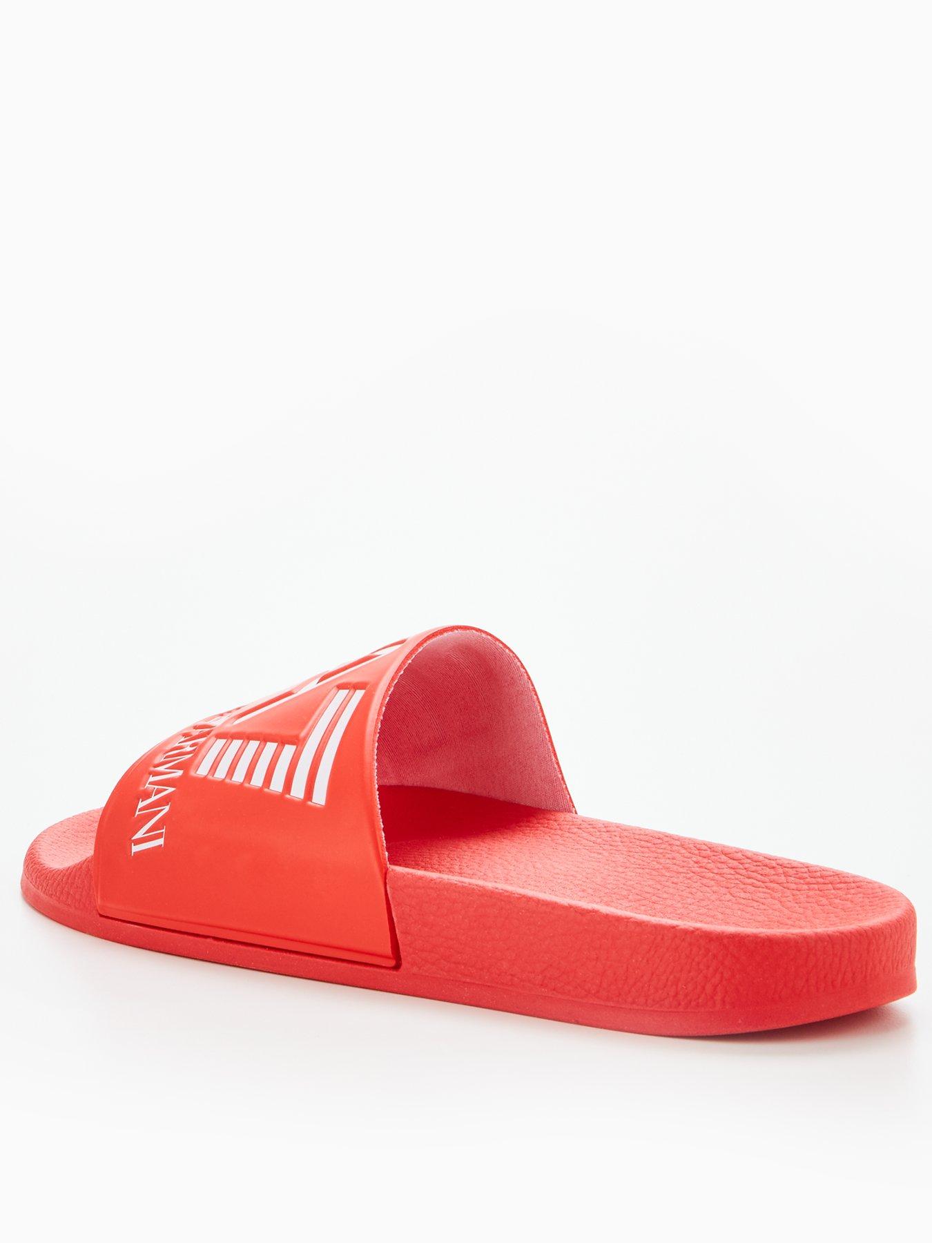 red armani sliders