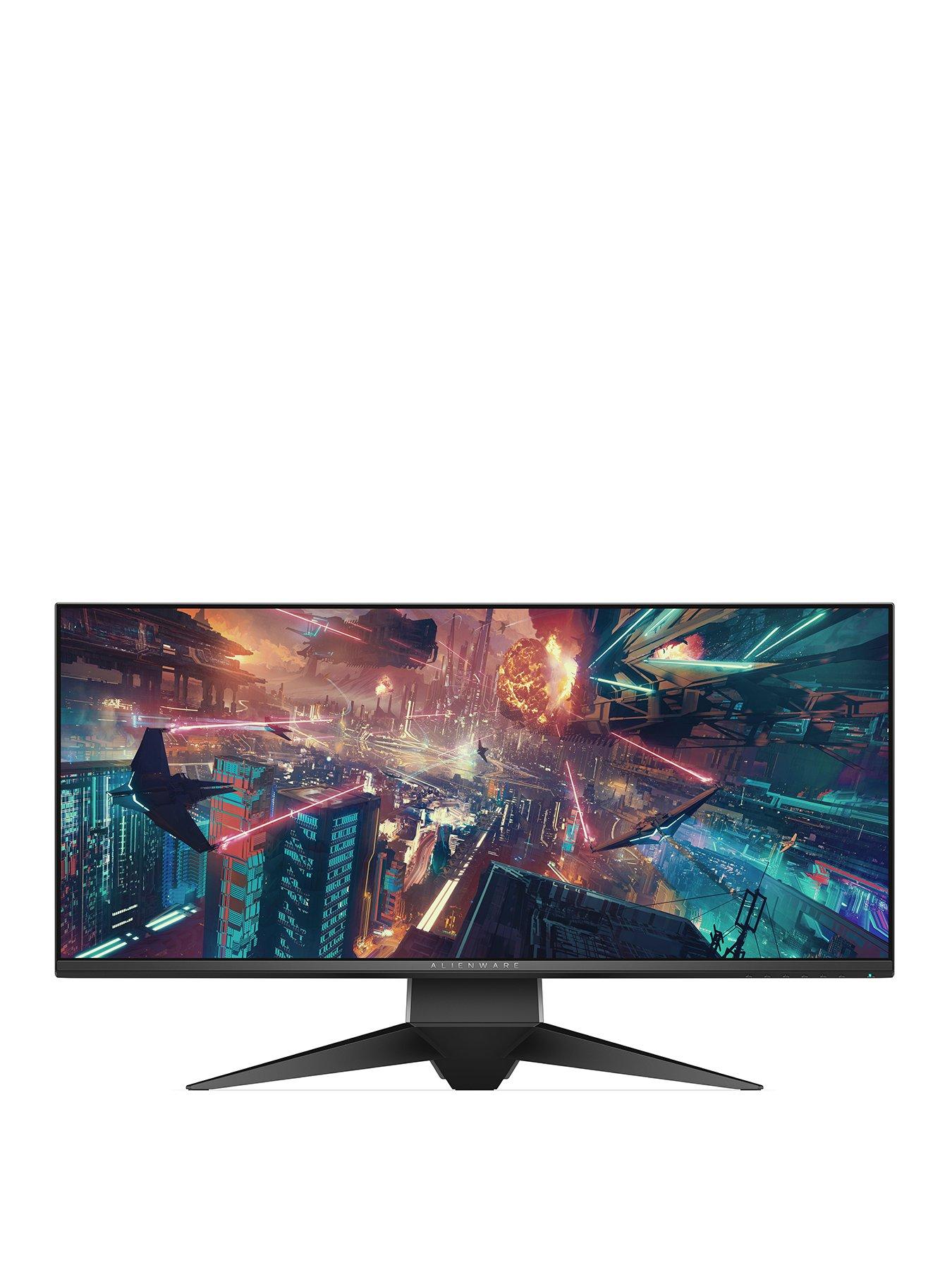 Alienware Aw3418Hw 34 Inch Wfhd (2560X1080), Ips, 160Hz, Nvidia G-Sync&Trade;, Displayport, Usb 3.0, Alienfx&Trade; Lighting, 3800R Curved Gaming Monitor – Silver