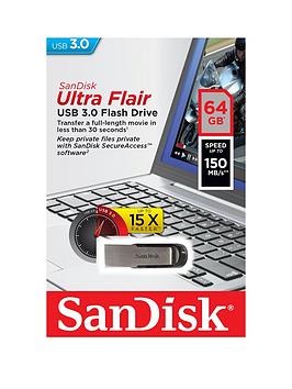 Sandisk Ultra Flair Usb 3.0 150Mb/S - 64Gb