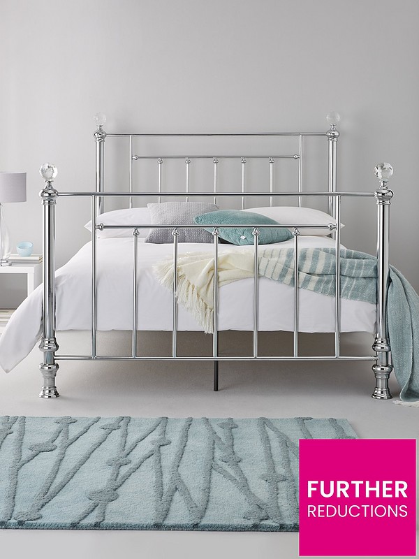 Skye Metal King Size Bed Frame Very Co Uk, How To Put A King Size Metal Bed Frame Together
