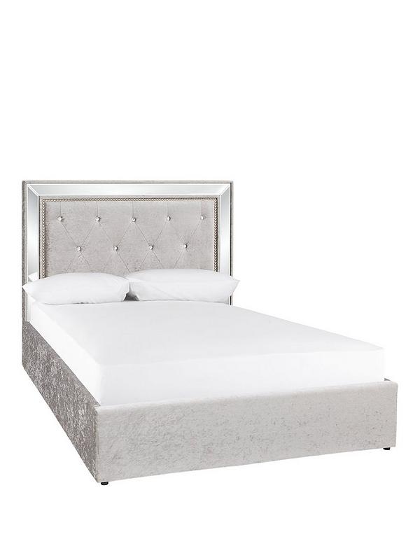 Vegas Fabric Ottoman Bed Frame With, King Size Lift Up Storage Bed Frame
