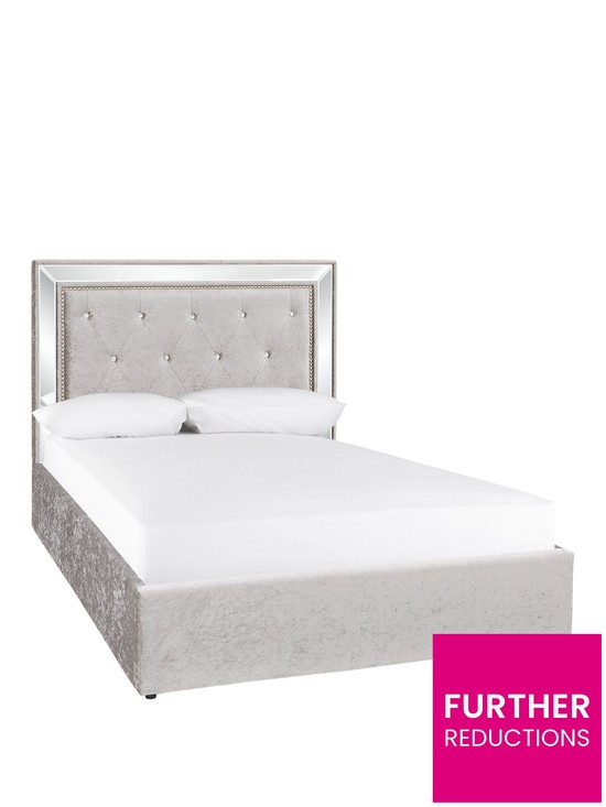 front image of vegas-fabric-ottoman-bed-frame-with-mattress-options-buy-and-save