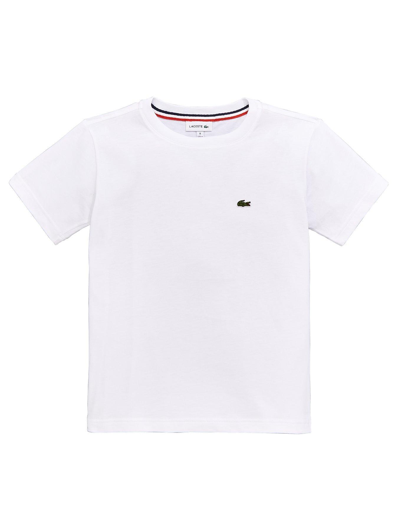 lacoste sport white t shirt