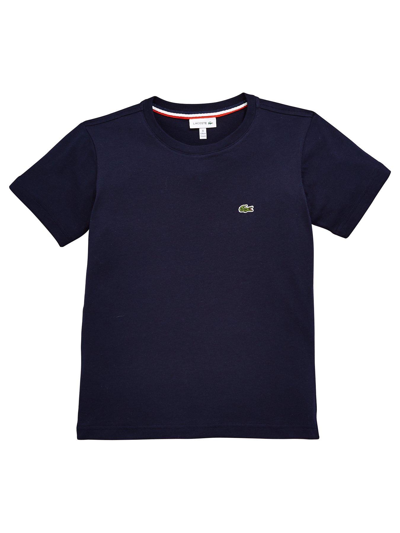 Lacoste Classic Boys Short Sleeve T Shirt Navy Blue very