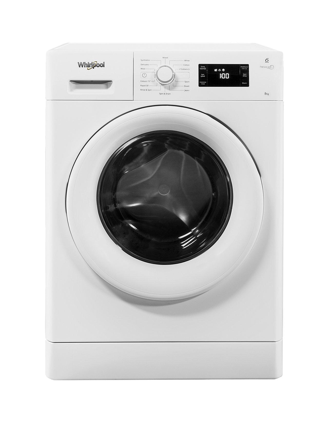 Whirlpool Freshcare+ Fwg81496W 8Kg Load, 1400 Spin 6Th Sense Washing Machine - White
