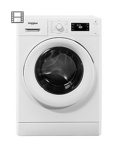 Whirlpool FreshCare+ FWG81496W 8kg Load, 1400 Spin 6th Sense Washing Machine - White