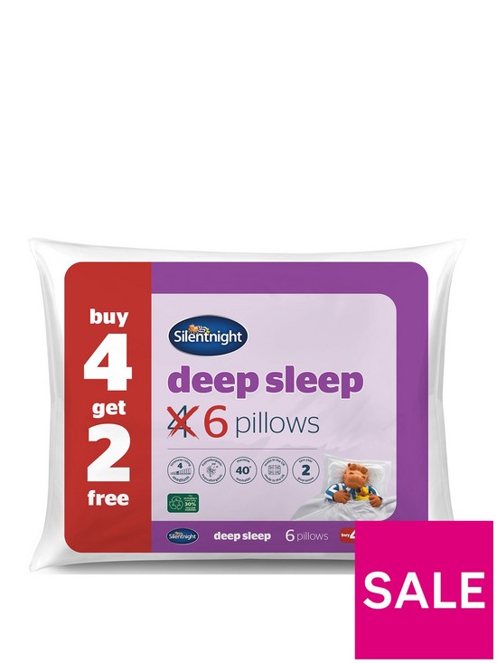 front image of silentnight-deep-sleep-pillows-set-of-4nbspplus-2-extra-free
