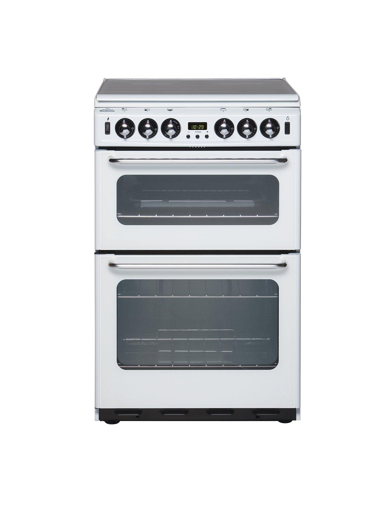 New World 550Tsidom 55Cm Wide Double Oven Gas Cooker (White) With Optional Connection