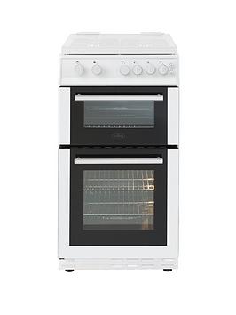 Belling Bel Fs50Gdol 50Cm Gas Double Oven With Connection – White