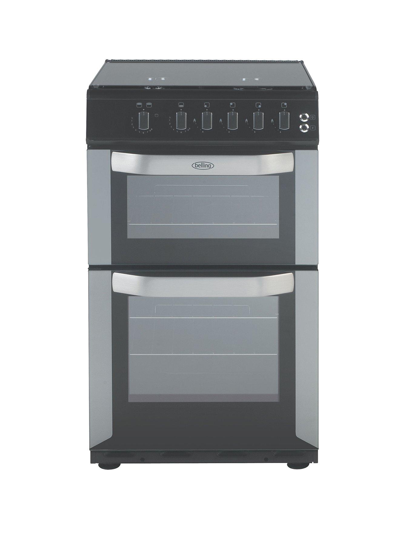 Belling Fsg50Do 50Cm Wide Gas Double Oven – Silver