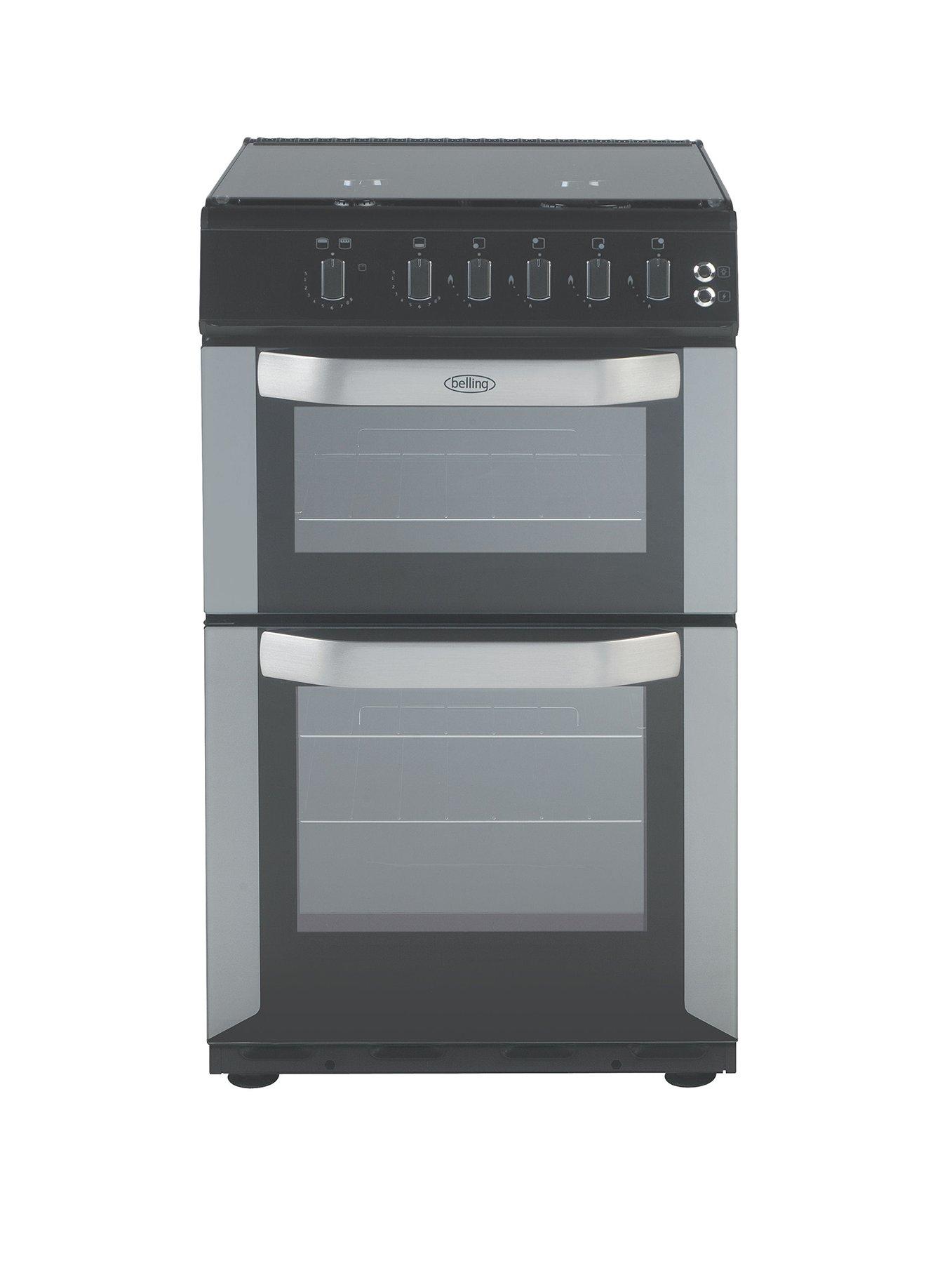 Belling Fsg50Do 50Cm Wide Gas Double Oven - Silver