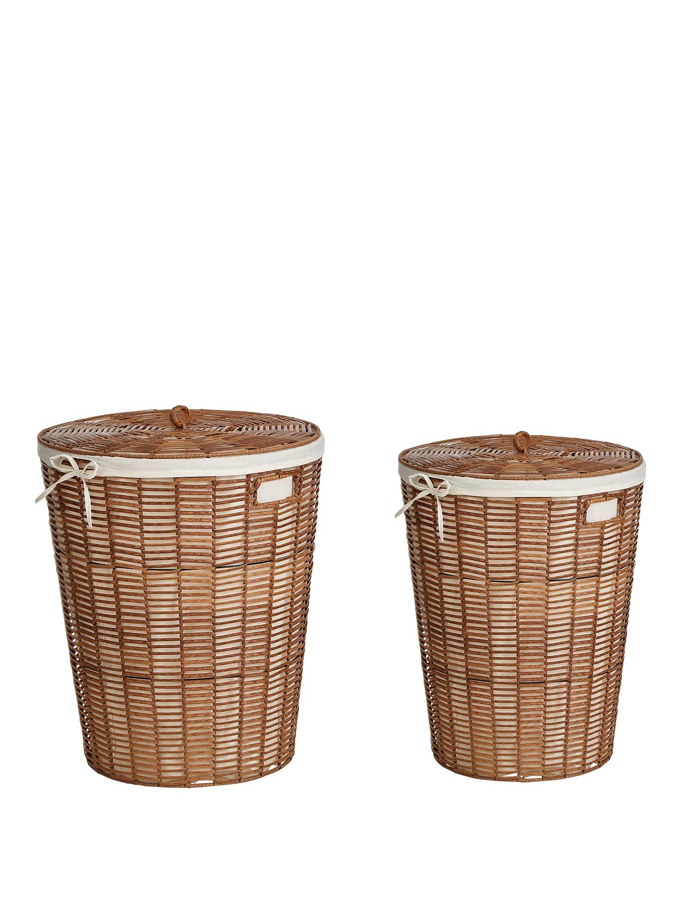 Natural Woven Set 2 Laundary Baskets review