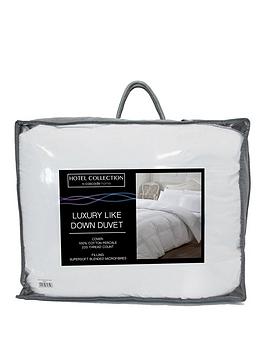 Product photograph of Very Home Luxury Like Down Cotton Cover 7 5 Tog Duvet from very.co.uk