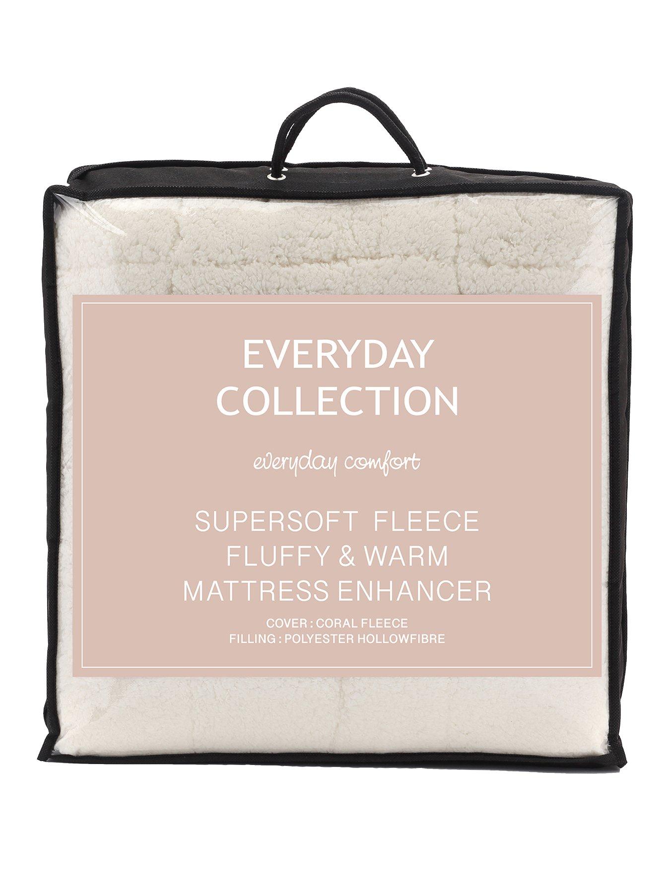 Image 1 of 4 of Very Home Super Soft Teddy Fleece Deep 5Cm Mattress Topper