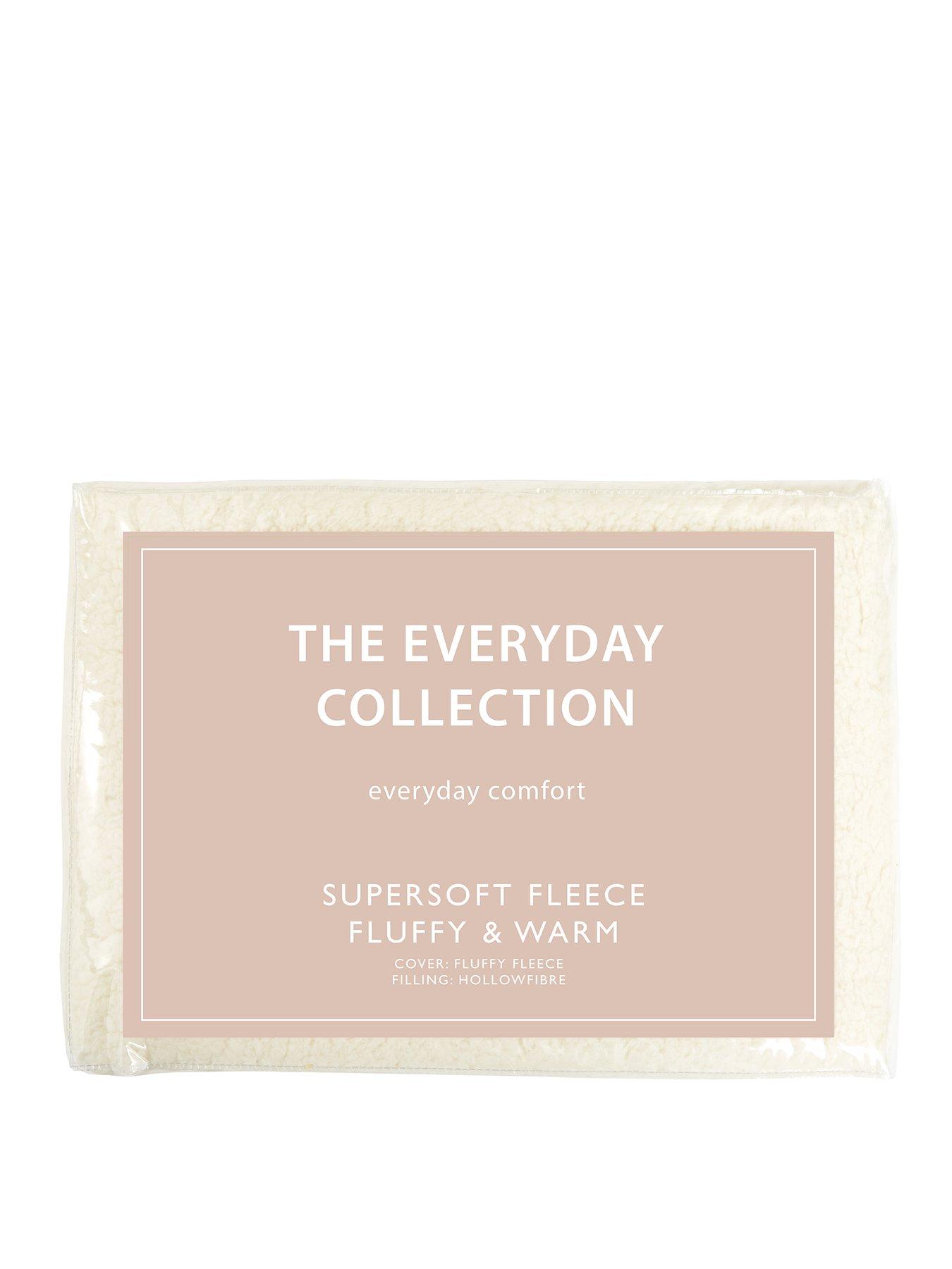 undefined Super Soft Teddy Fleece Pillow Protectors (Pair)