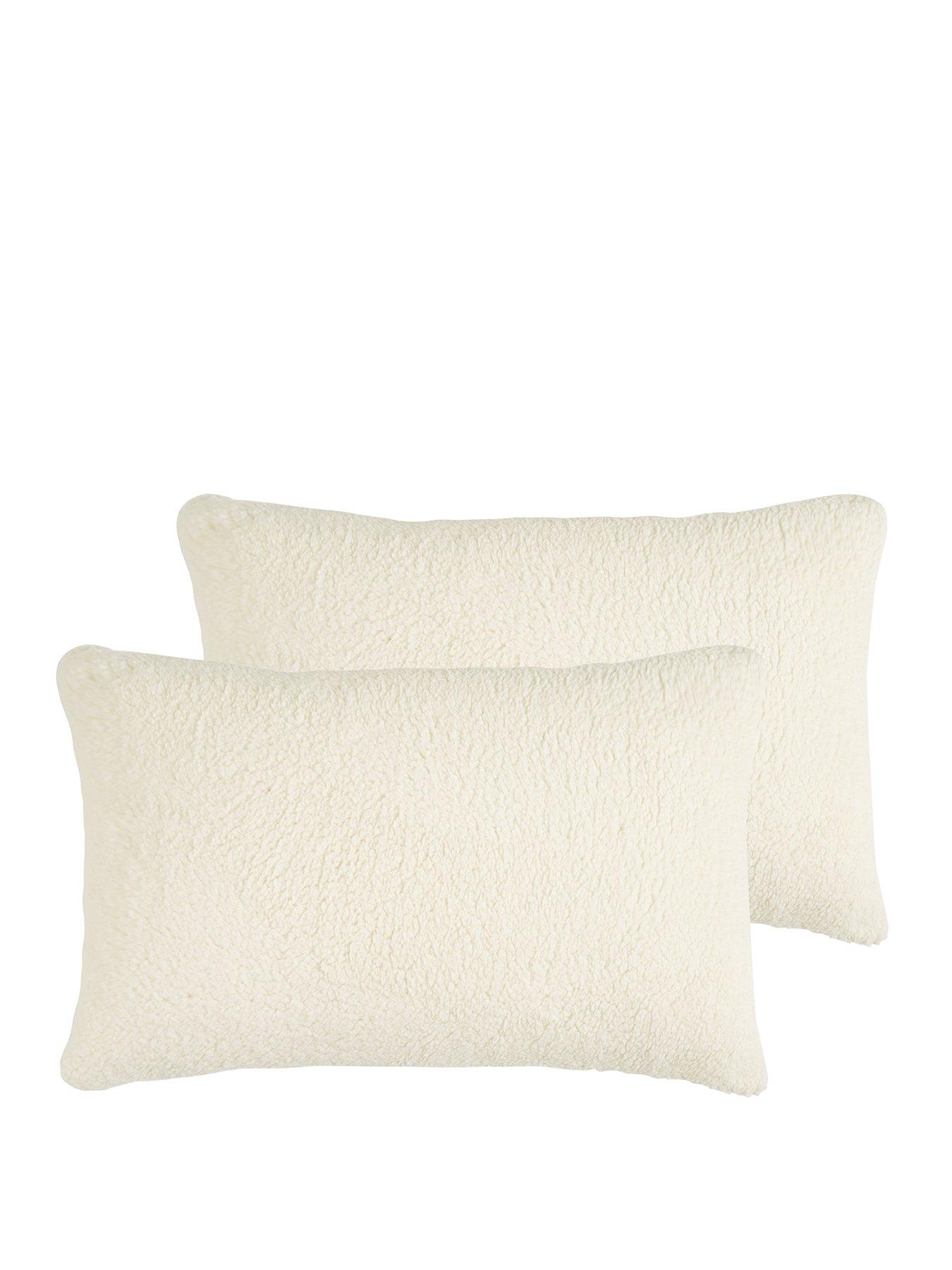 Image 2 of 4 of The Very Collection Super Soft Teddy Fleece Pillow Protectors (Pair)