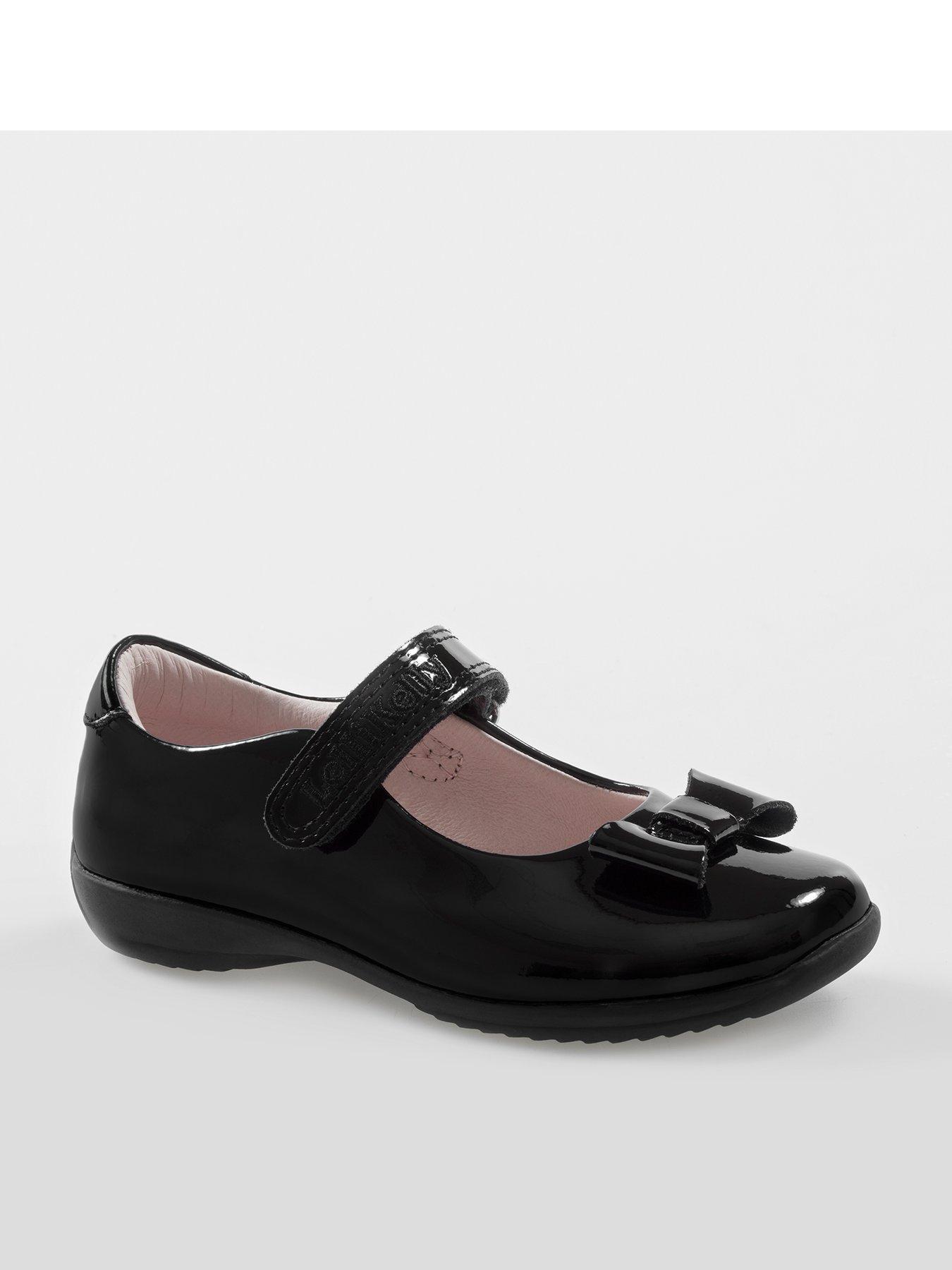 Lelli Kelly Perrie Bow Trim Strap Fastening School Shoes - Black | very ...