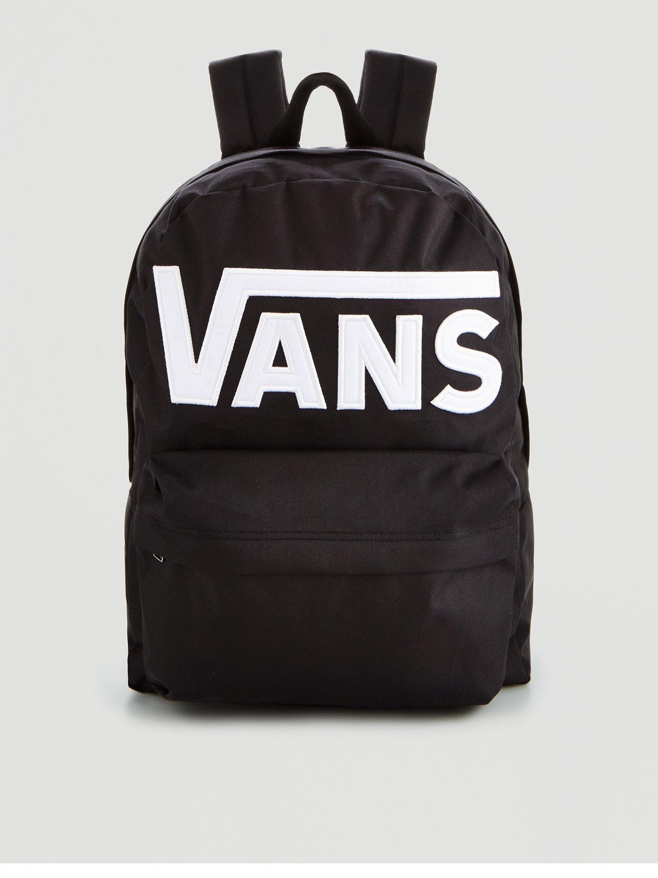 plain black vans backpack