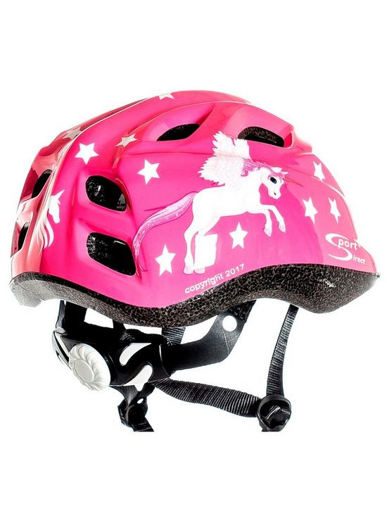 stillFront image of sport-direct-unicorn-girls-bicycle-helmet-48-52cm