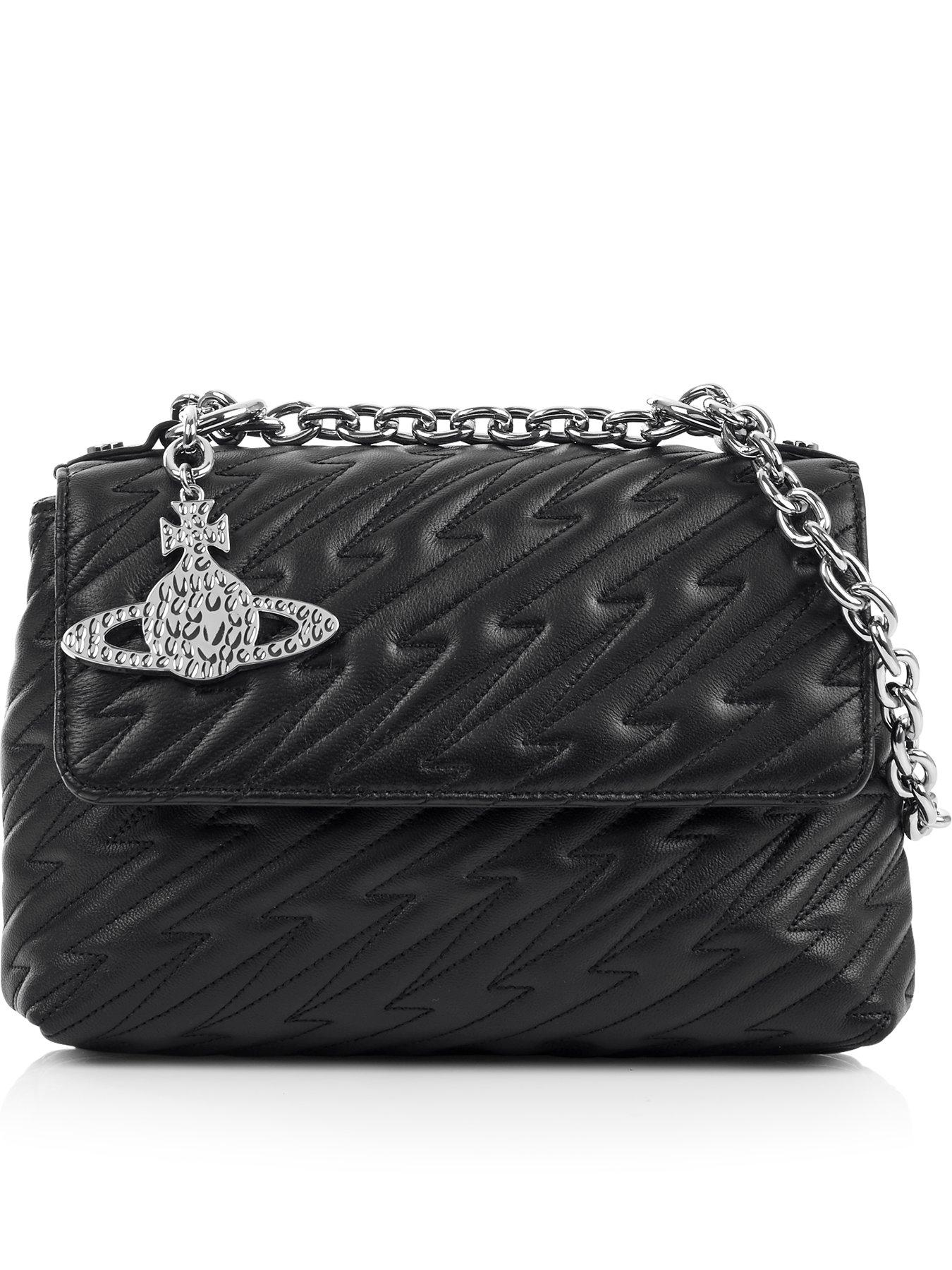 vivienne westwood black shoulder bag