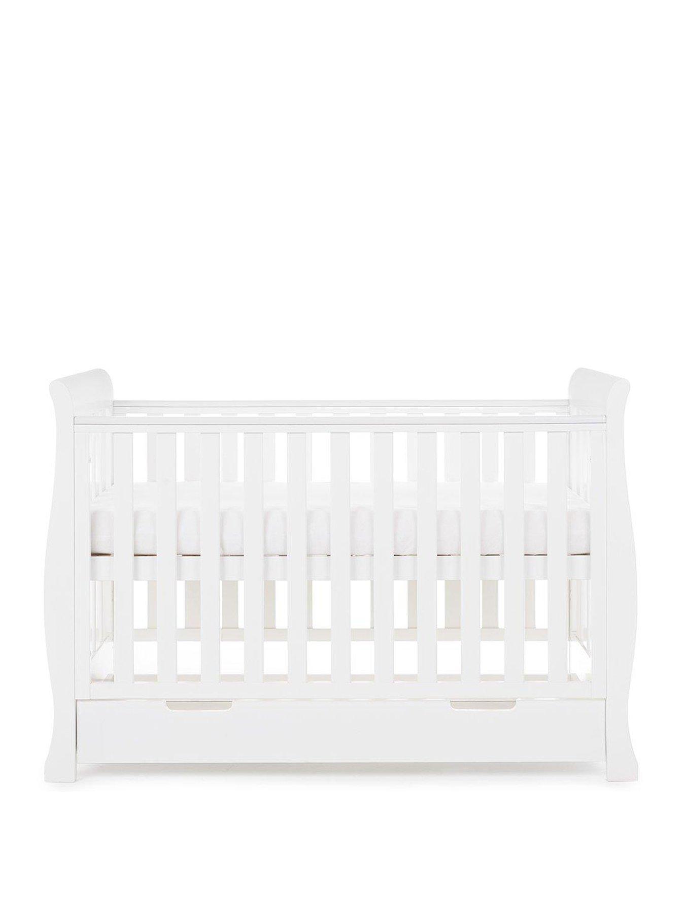 obaby stamford sleigh mini cot bed