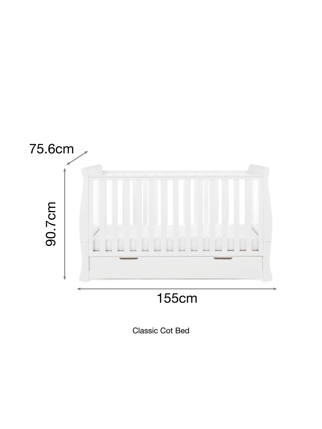 Silver cross sleigh cot bed online