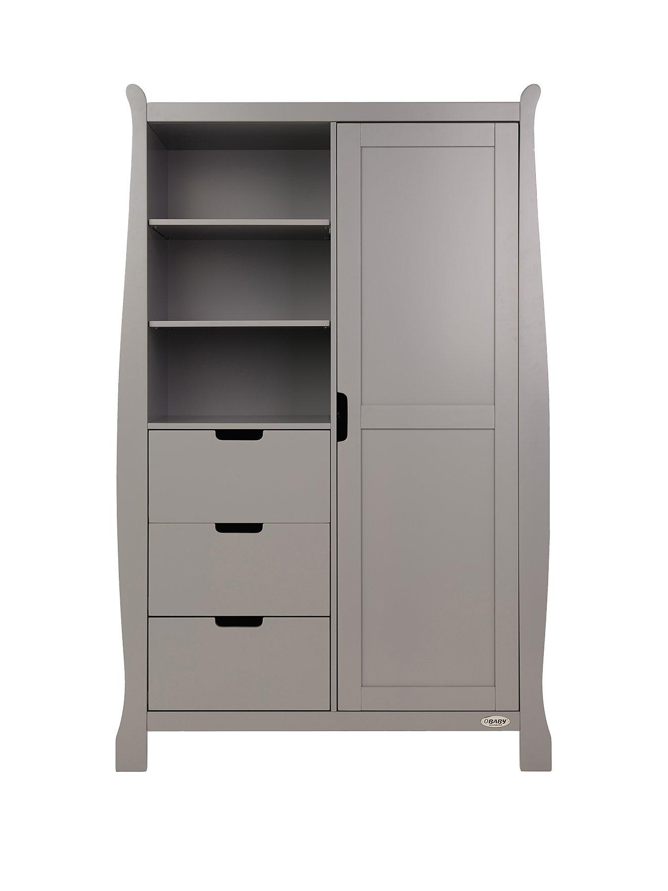 obaby stamford sleigh double wardrobe